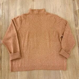 Cozy Tan Turtleneck Sweater